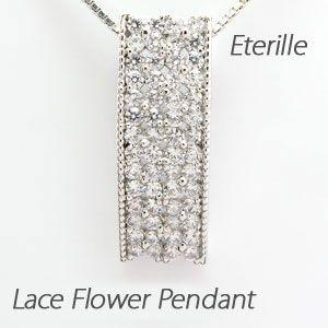 ダイヤモンド ネックレス レディース ゴールド 18k ペンダント フラワー 花 透かし ストレート...