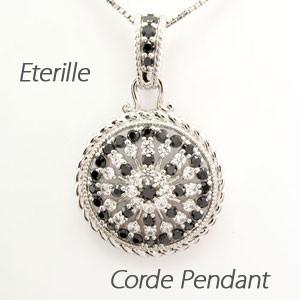 ダイヤモンド ネックレス レディース プラチナ 900 ペンダント アンティーク ミル ブラックダイ...