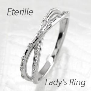 リング ゴールド 10k ダイヤモンド アンティーク ミル クロス K10 マリッジリング結婚指輪 レディース｜eterille