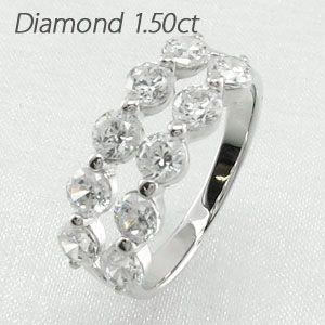 エタニティリング ダイヤモンド ゴールド 指輪 18k 2連 ダブル ハーフ 