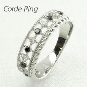 ブラックダイヤモンド リング 指輪 レディース ダイヤ アンティーク ミル プラチナ 900 バレン...