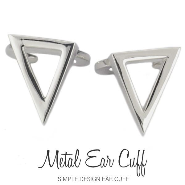 イヤーカフ イヤカフ レディース シルバー 925 トライアングル 三角 シンプル 大人 上品 カジ...