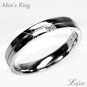 リング メンズ マリッジ 天然ダイヤモンド Pt900 プラチナ 結婚指輪 母の日