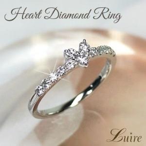 リング 結婚指輪 プラチナ９００ ハート エタニティリング ダイヤモンド0.30ct ダイヤリング ...