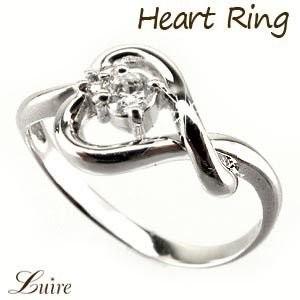 リング PT900 ハートリング ダイヤリング プラチナ 誕生日 プレゼント ダイヤモンド 指輪