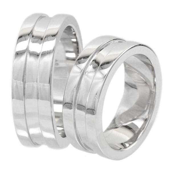 ペアリング 地金 マリッジ シンプル シルバー925 幅広 平打ち 指輪 結婚 母の日