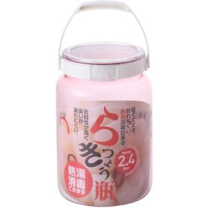 タケヤ化学工業 TAKEYA らっきょうびん 熱湯・消毒可能 丸型 2.4Lピンク