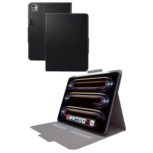 エレコム ipad pro 11インチ (M4) 2024年モデル ケース 2つのカードポケット付き...