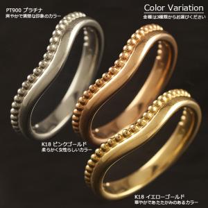 18金 リング レディース 指輪 K18 ゴー...の詳細画像4