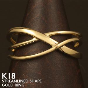 18金 リング レディース 指輪 K18 ゴールド アラベスク 唐草模様