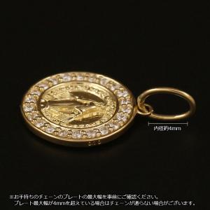 18金 ペンダントトップ コイン K18 チャ...の詳細画像3