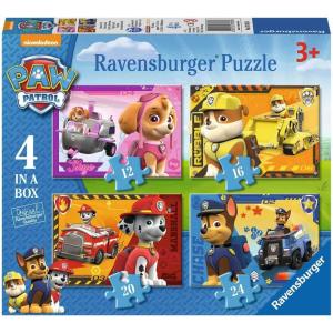 パウパトロール ジグソーパズル 4タイプ入り 19×14センチ スカイ・ラブル・マーシャル・チェイス Ravensburger社｜eternalgame