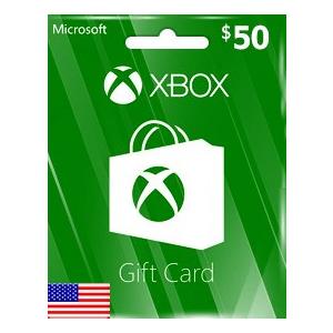 【メール通知】Xbox  Gift Card $50 Xbox ギフトカード 50ドル 北米ストア