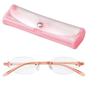 ライブラリーコンパクト 超軽量 TR90 フレーム ツーポイント シニアグラス 老眼鏡 女性 婦人用 +1.50 (専用ケース付) 4240