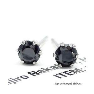 一粒ピアス オニキス 3mm k18ゴールド スタッドピアス カラーストーン