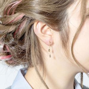 ドロップ ツユ ペア 涙 ロングピアス K18...の詳細画像4