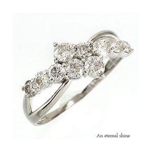 指輪 ダイヤモンド リング k18ゴールド 1ct テンダイヤモンド 18金 レディース ジュエリー アクセサリー