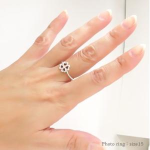 指輪 ダイヤモンド リング 0.05ct 四葉...の詳細画像2