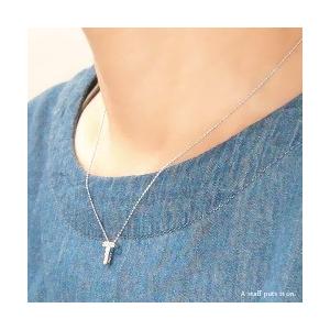 レディース アクセサリー イニシャルネックレス...の詳細画像1