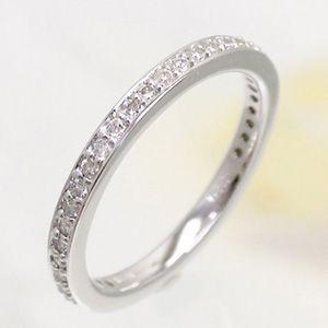 指輪 フルエタニティリング ダイヤモンド 0.38ct リング サイズ17号 