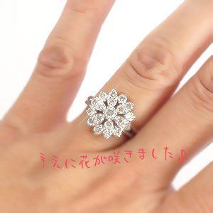 指輪 ダイヤモンド リング フラワー リング ...の詳細画像3