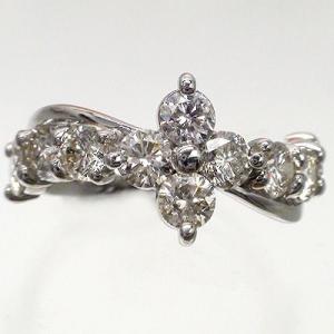 指輪 ダイヤモンド リング プラチナ900 pt900 2ct フラワー テンダイヤモンド レディース アクセサリー