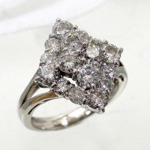 指輪 ダイヤモンド リング 2ct プラチナ9...の詳細画像1