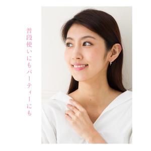 ピアス フープピアス 中折れピアス ダイヤモン...の詳細画像5