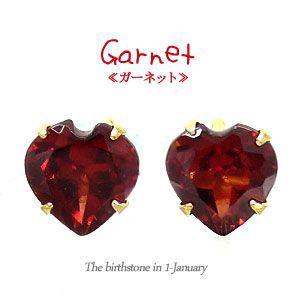 シトリントパーズ ハート 一粒ピアス k18ゴールド 18金 4mm