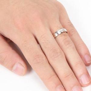 指輪 k18ゴールド 地金リング 結婚マリッジ...の詳細画像2