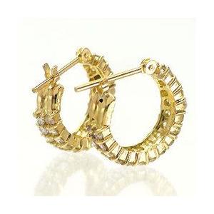 ダイヤピアス ダイヤモンド 1ct フープ エ...の詳細画像2