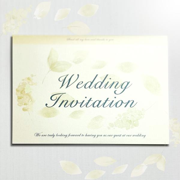 招待状  (手作りセット)　ペタルイエロー　結婚式 ペーパーアイテム