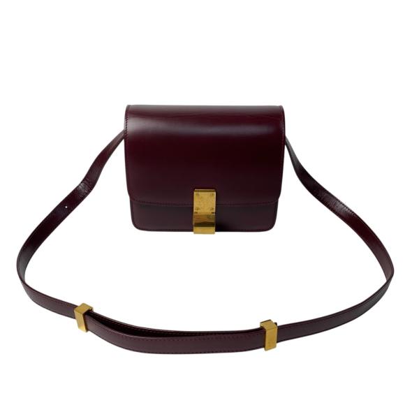 セリーヌ CELINE クラシックボックス ショルダーバッグ ボルドー レディース