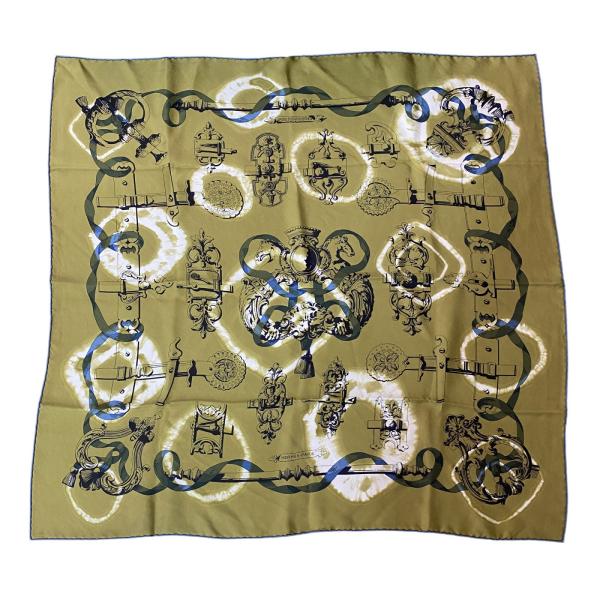 エルメス HERMES レディース カレ80 フェロヌリー・プラン・ソレイユ