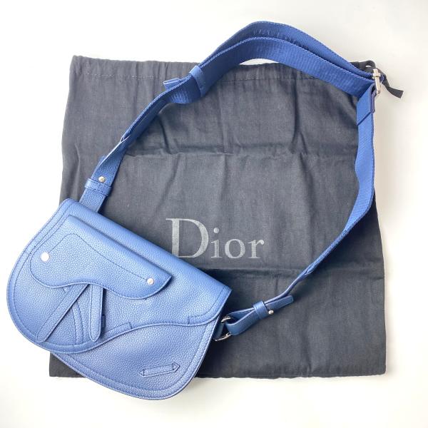 美品 ディオール DIOR サドル ボディバッグ ショルダーバッグ中古