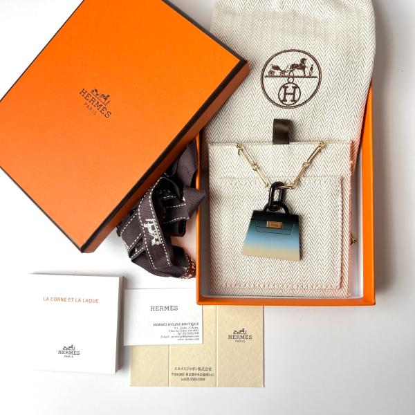 未使用 HERMES ロングネックレス アミュレット フュージョン ケリー GM中古