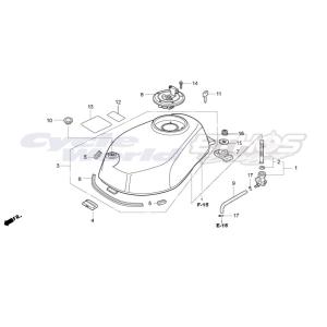 17681-NX2-000　チューブ,フューエル　HRC ホンダレーシング