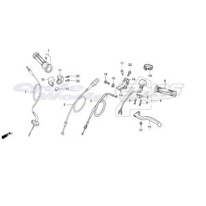 17920-NX2-305　ケーブルCOMP,スロットル　HRC ホンダレーシング