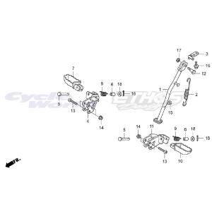 MONTESA 50616-NN4-L60 ステップ,RHアルミブラック
