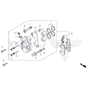 小物 MSYL NSRmini ホンダ純正部品 ブロックNo.F-5 ステアリングステム