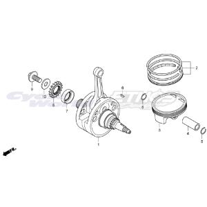 13011-NN4-N60 リングセット,ピストン　RTL300R 2017 HRC ホンダレーシン...