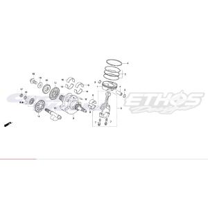 ホンダ（HONDA） 13112-MEE-000 クリップ,ピストンピン HRC ホンダ