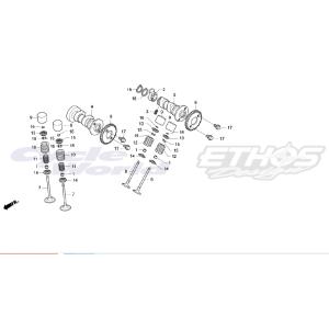 専用 ホンダ（HONDA） 14711-NX7-000 バルブ,IN HRC ホンダレーシング