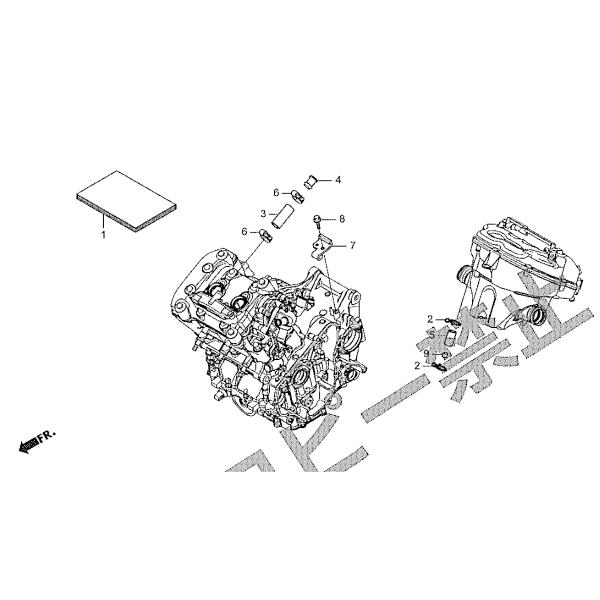 15772-551-000 クリップ,ブリーザーチューブ CBR250RR MC51 HRC ホンダ