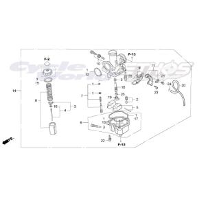 ま ホンダ（HONDA） 16201-NX2-003 ニードルセット,ジェット φ2.495, MARK