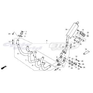 18304-NLS-000 パイプCOMP,エキゾースト＃4　CBR1000RR-SP2 2017 ...