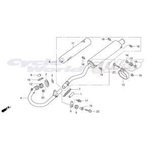 18370-NX2-000　バンド,サイレンサー　HRC ホンダレーシング