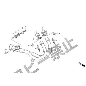 ホンダ（HONDA） 94050-08020 ナット,フランジ 8MM CBR250RR MC51 HRC