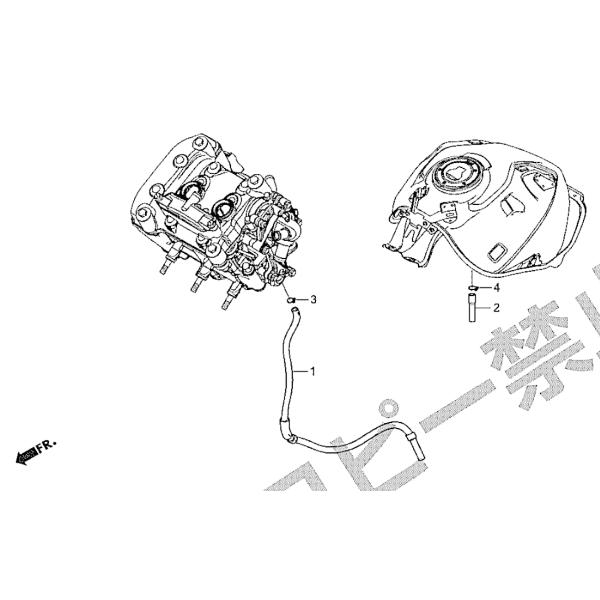 19732-K64-N00 チューブ,ドレン CBR250RR MC51 HRC ホンダ