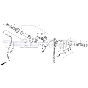 ホンダ（HONDA） 53160-NN4-000 サブASSY,スロットル RTL300R 2017 HRC
